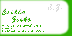 csilla zisko business card